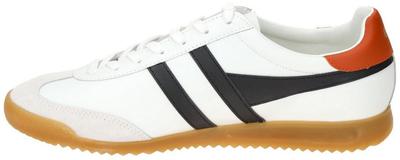 Gola Classics Men's Torpedo Leather Trainers White/black/moody Orange