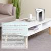 Stainless Steel Mini Flip Trash Can Dust-proof Creative Storage Bin Garbage Collector  Coffee Table