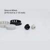Black/White Nylon Round Snap-on Plug 22mm 25mm 28mm Plastic Dust Caps Flat Head Reserved Hole Caps Blanking End Caps Seal Stoppe