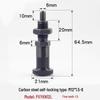 Stainless Steel/Carbon Steel Indexing Pin: Knob Plunger, Self-Locking, Re-Locking, Fine Thread, Complete Specifications