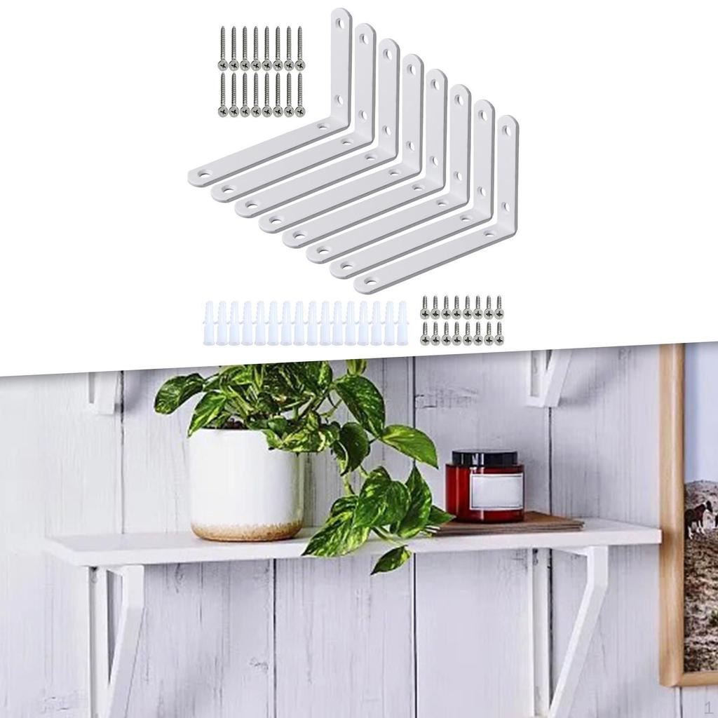 Wall Mount Shelf Supports - Pack of 8