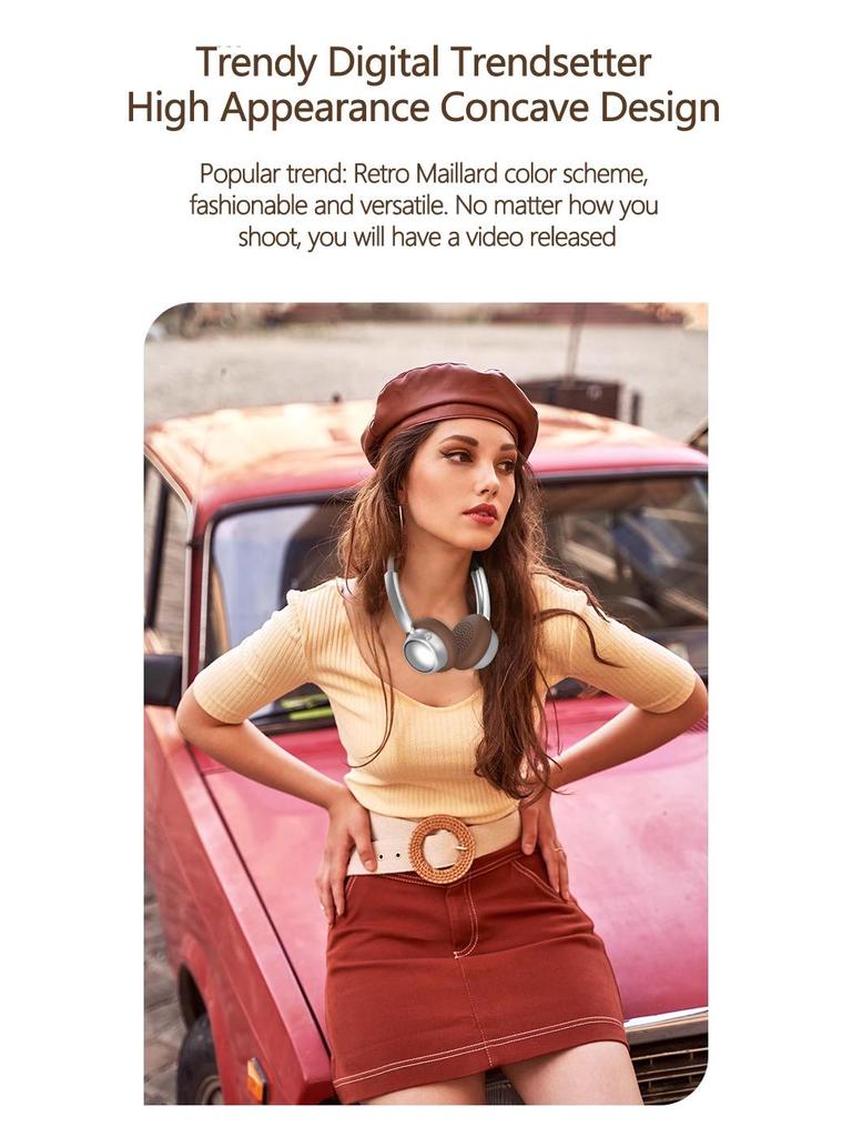 2026 High-Quality Retro Metal Bluetooth 5.4 Headband Headphones