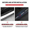 bljm6 Car Door Plate Carbon Fiber Threshold Protector Sticker Decals Emblem For Mitsubishi Lancer ASX Mirage Pajero Xpander Attrage