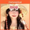 Handmade Straw Sun Hat With Extended Brim And Ribbon Tie For Outdoor Sunshade