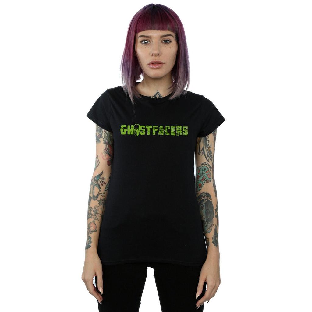 Supernatural Womens/Ladies Ghostfacers Logo Cotton T-Shirt