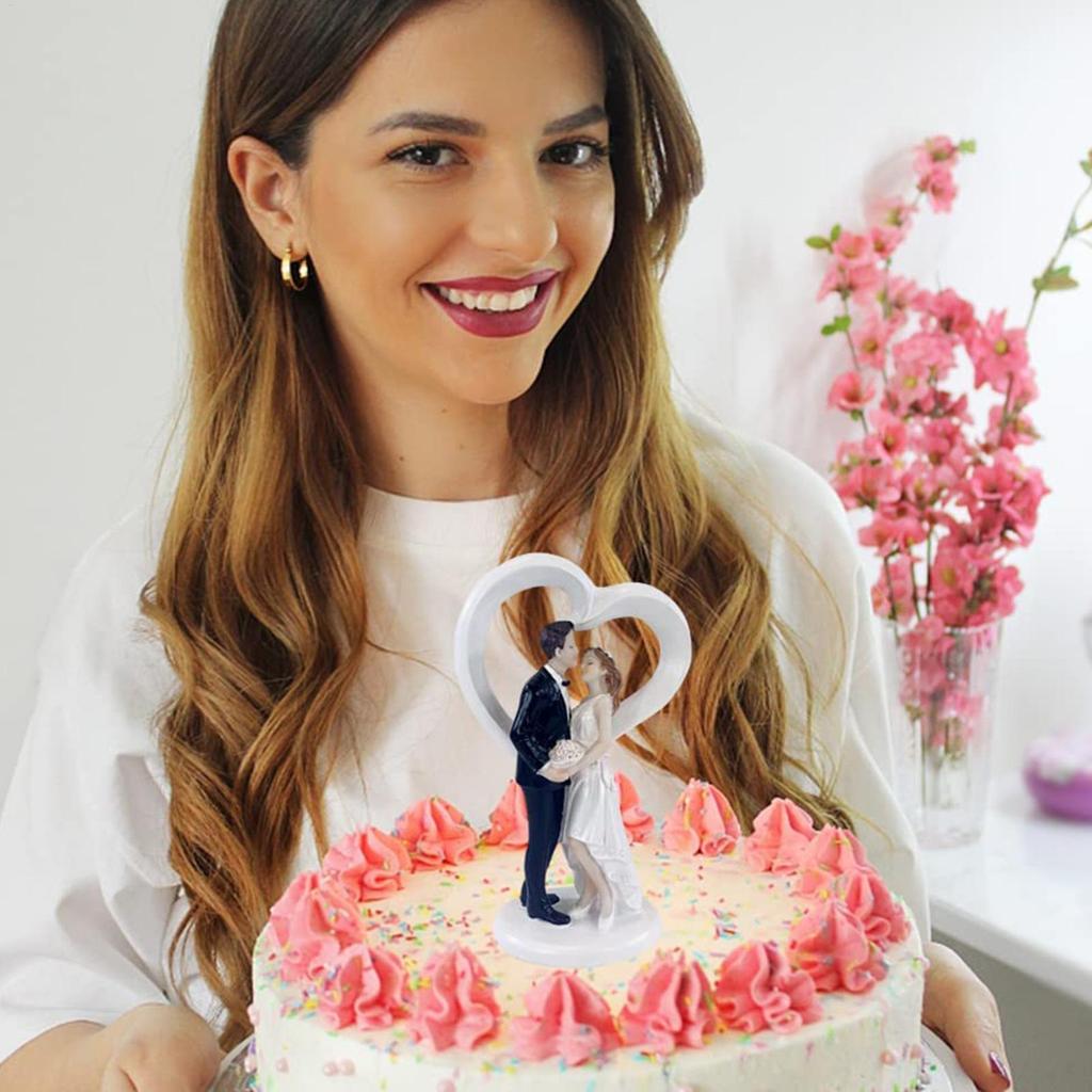 Elegant Bride and Groom Wedding Cake Topper Wedding Cake Topper Figurines Wedding Decoration Figurine Gift For Anniversary