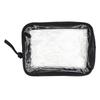 1PCS Travel Organizer Bath Toiletry Wash Storage Bag Case Black Zipper Clear Makeup Bags Pouch Women's Cosmetic Bag
