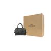 New COACH Bennett With Leather Boston Bag, Shoulder Bag, Crossbody Bag, Handbag Medium Size Women's Black 32203-SVDK6