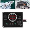 Boat Gauges Panel Digital Display 4 in 1 Fuel Level Water Temperature Voltage Oil Pressure Meter for Yachts Speedboats