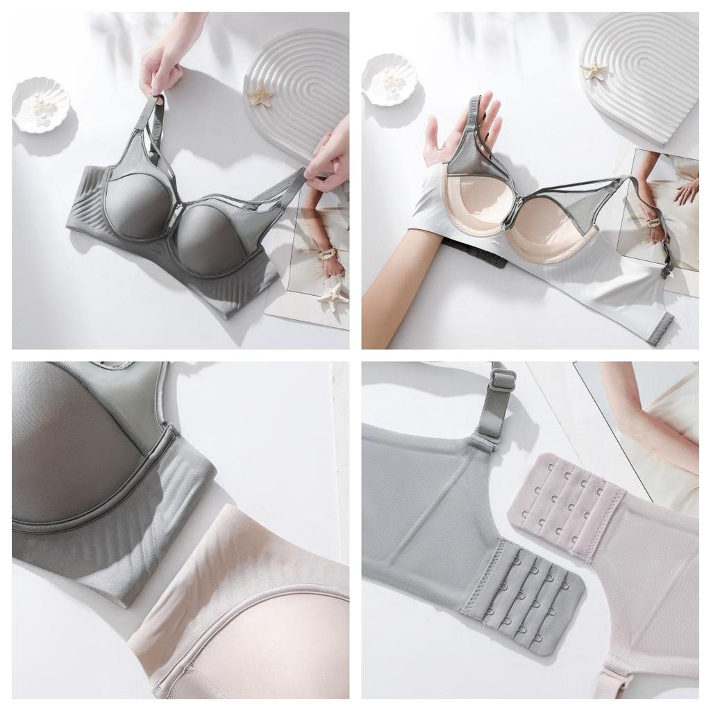 Ten biustonosz push-up i modelujący ma gładki panel z siateczki i seksowny wycięty design, idealny na mały biust