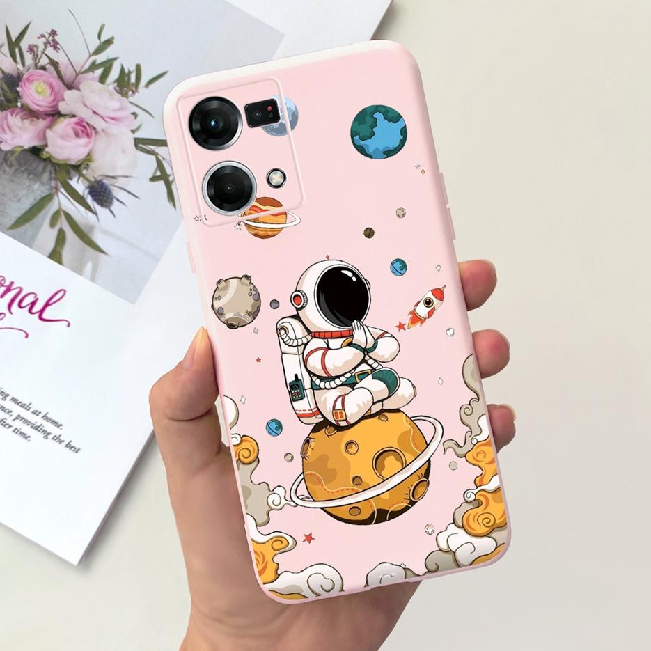 For Oppo F21 Pro 4G Case Oppo Reno7 CPH2363 Cute Fashion Cartoon Cover Soft Silicone Phone Case For Oppo Reno 7 F21Pro 4G Bumper