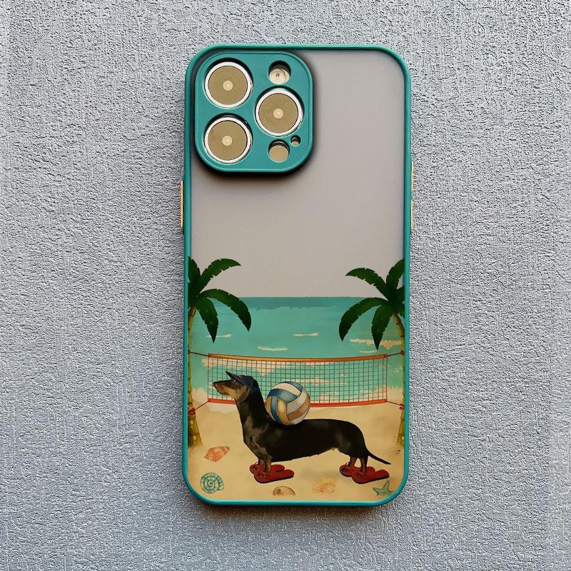 Cute Cartoon Newspaper Reading Dog Phone Case For iPhone 15 14 16 12 Pro Max 11 13 Mini Pro Max X XR XS Lovely Shockproof Covers