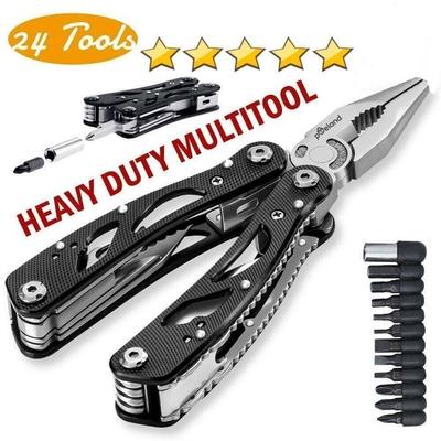 24 In 1 Multi Tool Knife Pliers Saw Kit Survival Fold Screwdriver Outdoor Camping Knives