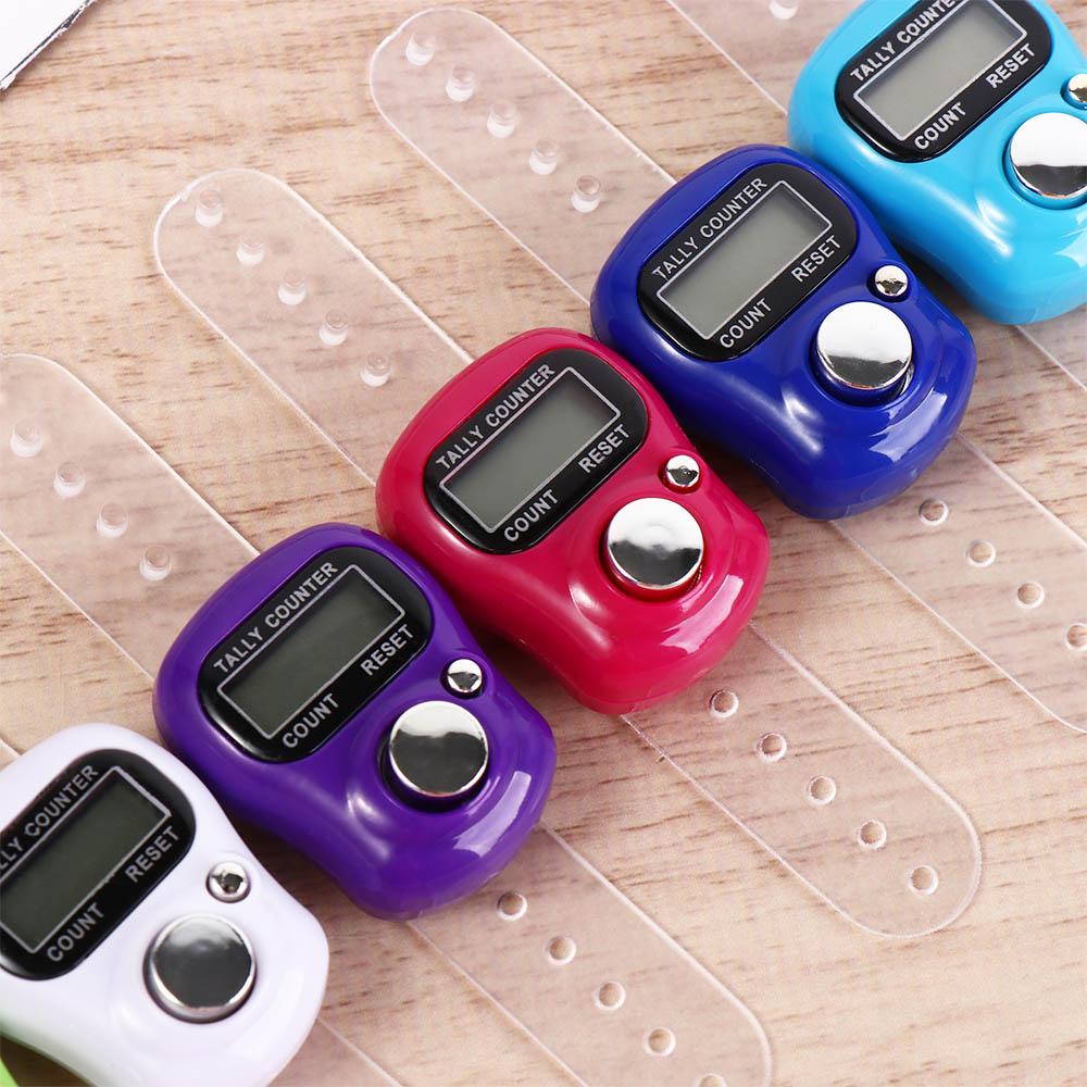Mini Knitting Row Counter Digital Stroke Counters Weave Tools Finger Ring Tally Counter  Sewing