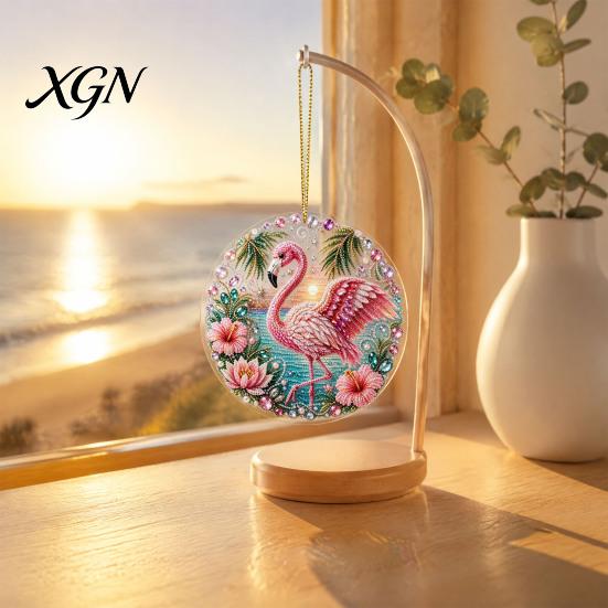 Acrylic Hanging Ornament Bird Decor, 2D Animal Shaped for Home, Transparent Wall Art Bedroom Office, Romantic Couple Gift Series