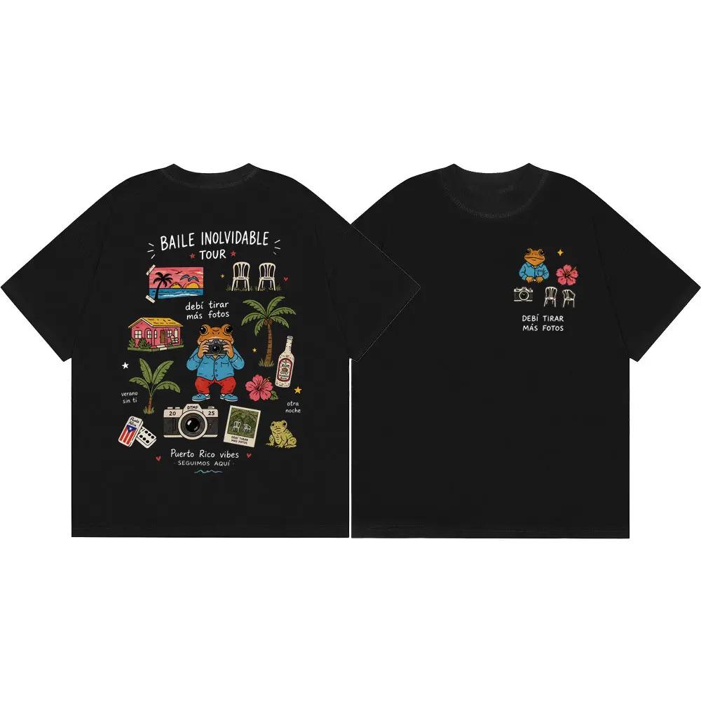 Rapper Bad Bunny T Shirt Debi Tirar Mas Fotos Dtmf Album Merch Tshirt Unisex Unisex Clothing Fashion Hip Hop Tshirts Streetwear