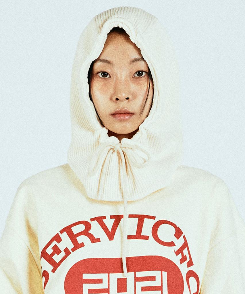 VASROCK Churros Knit Balaclava Ivory