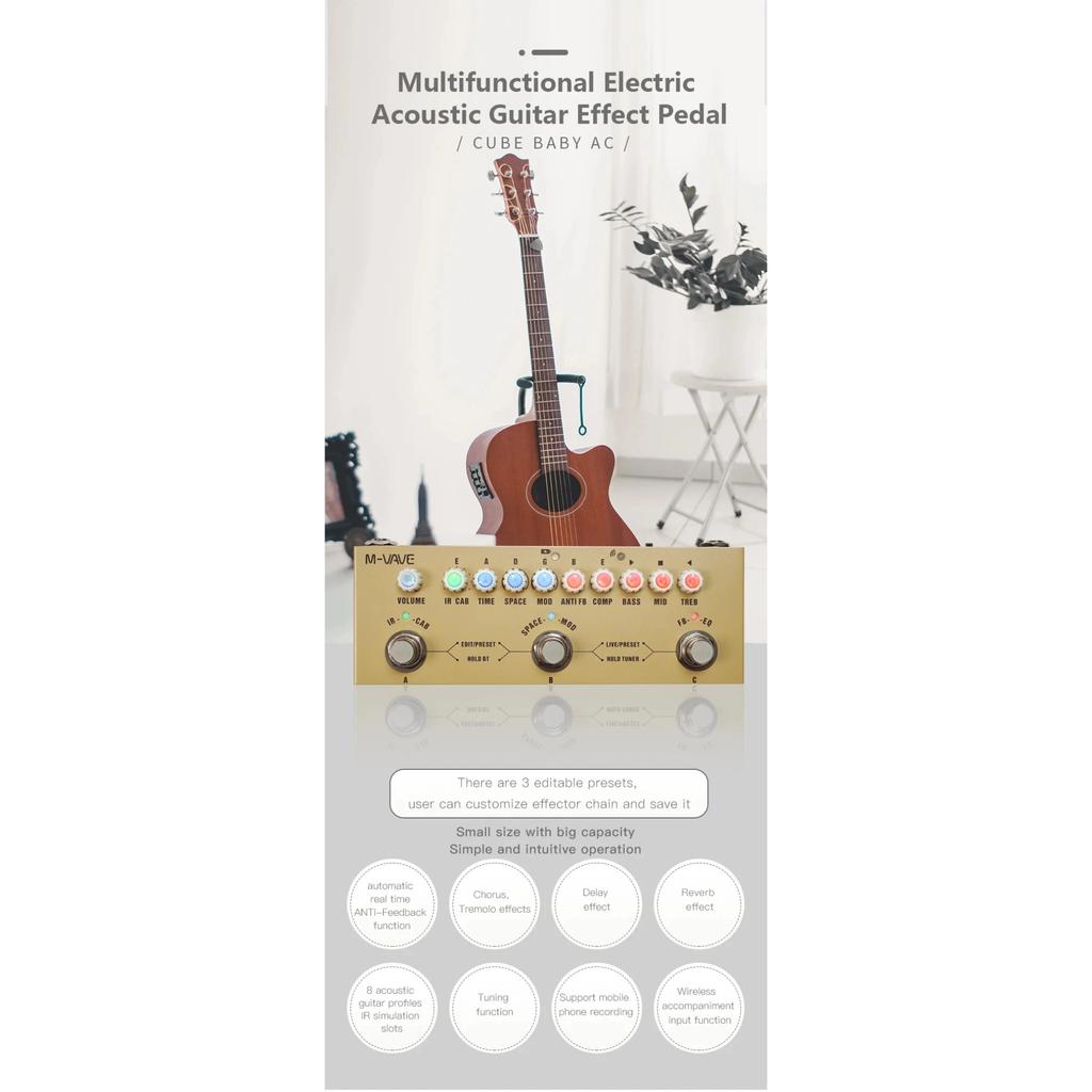 AC: 9 szafek IR + EQ | Centrum studyjne gitarzysty akustycznego | Zestaw do nagrywania z zasilaniem ładowanym przez 12 godzin