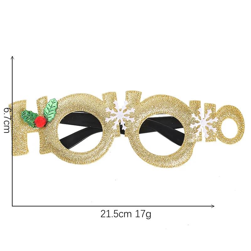Christmas Glasses Plastic Decorative Glasses Kid Xmax Party Costume Accessory Photo Props Christmas Decoration  Navidad Gift