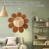 Woven Rattan Basket, Perfect For Beginners, Key Storage, Bathroom Organizer, Sunflower Design, Meditation Basket.