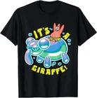 Spongebob Its a Giraffe Patrick Star Riding Balloon Giraffe T-Shirt S