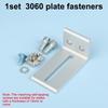 1/2 Stück Aluminiumprofil Rahmen Schichtplatten Halterungen 2020 3030 4040 Außenmontage Teile