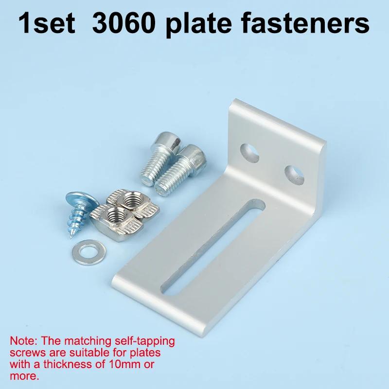 1/2 Stück Aluminiumprofil Rahmen Schichtplatten Halterungen 2020 3030 4040 Außenmontage Teile