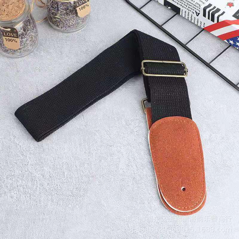 Pure Cotton Guitar Strap - Multiple Colors, Popular for Folk & Acoustic Guitars