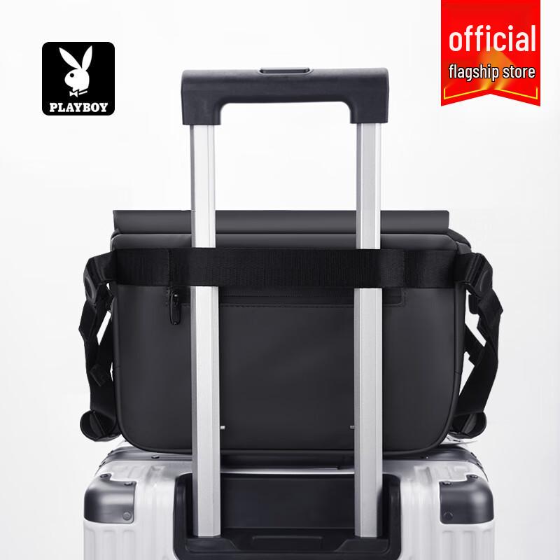 Playboy Men's Casual Business Fabric Messenger Bag