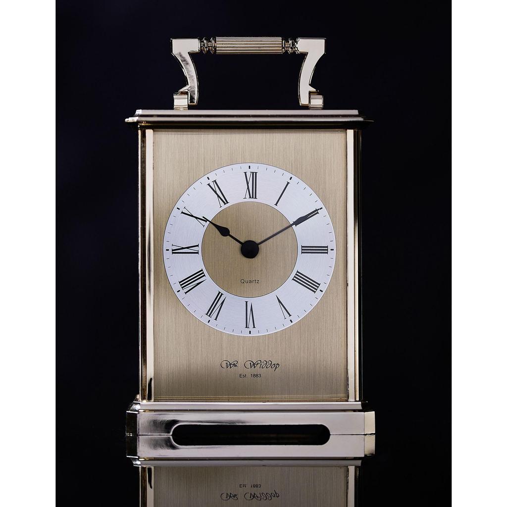 Wm.Widdop Carriage Clock - Gilt