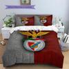 Set Copripiumino Trapuntato con Motivo SL Benfica Decorazione per la Casa Regalo (1 * copripiumino + 2 * federe senza imbottitura)
