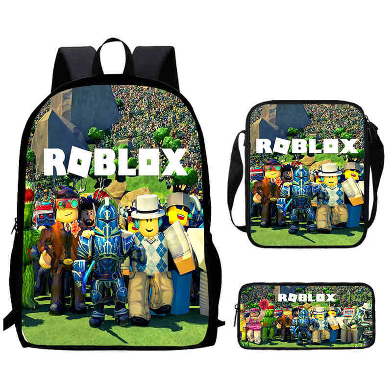 Roblox Printed Backpack, Children'S And Elementary School Bags