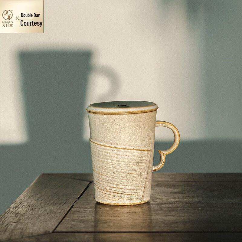 Edenus Ceramic Office Tea Cup with Lid