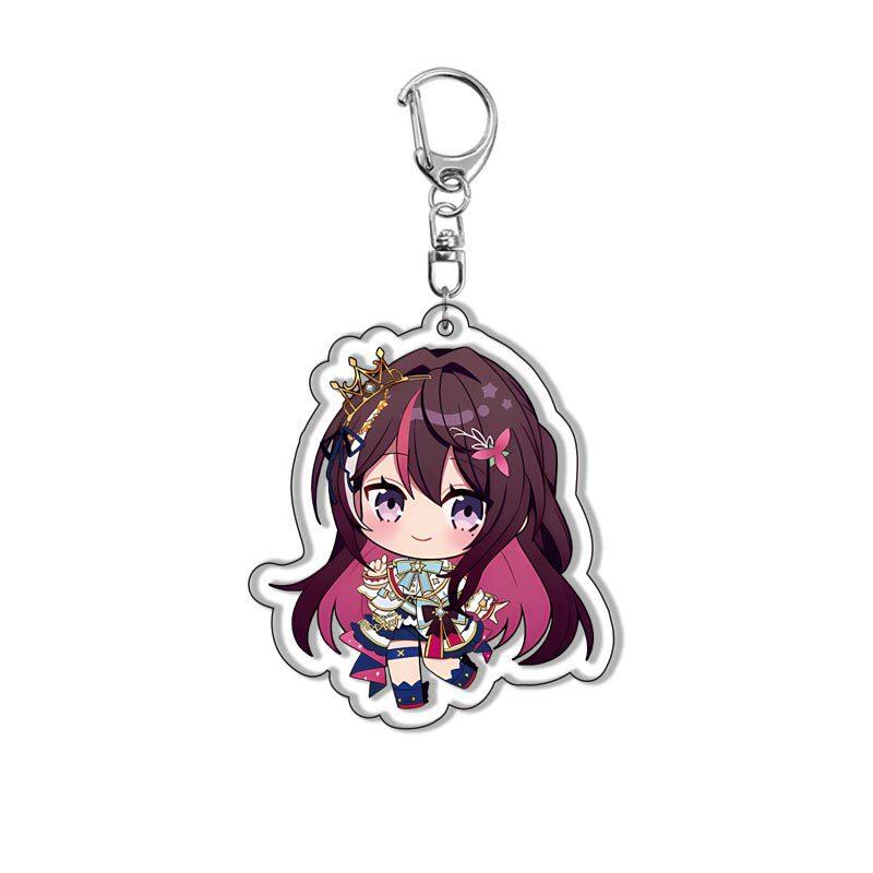 Kawaii Virtual YouTuber VTuber Acrylic Keychain Cartoon Cute Anime Hololive Production Bag Charm Creative Jewelry Accessories
