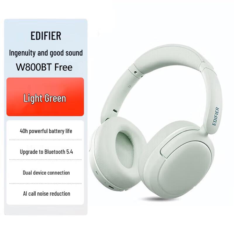 EDIFIER W800BT Free Over-Ear Wireless Headphones