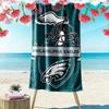 Asciugamano da Spiaggia Stampa Philadelphia Eagles, Asciugamano Grande Morbido Asciugatura Rapida per Spiaggia Campeggio Nuoto