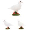 Hochsimulierte bedruckte Taubenfigur Liebe Frieden Taubenmodell Tierstatue Fotografie-Requisiten