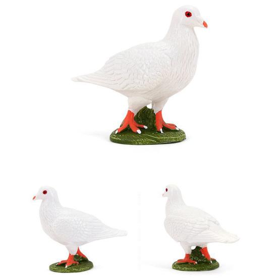 Figurine Porumbel Imprimate cu Simulare Înaltă Iubire Pace Model Porumbel Statuie Animal Recuzită Fotografie