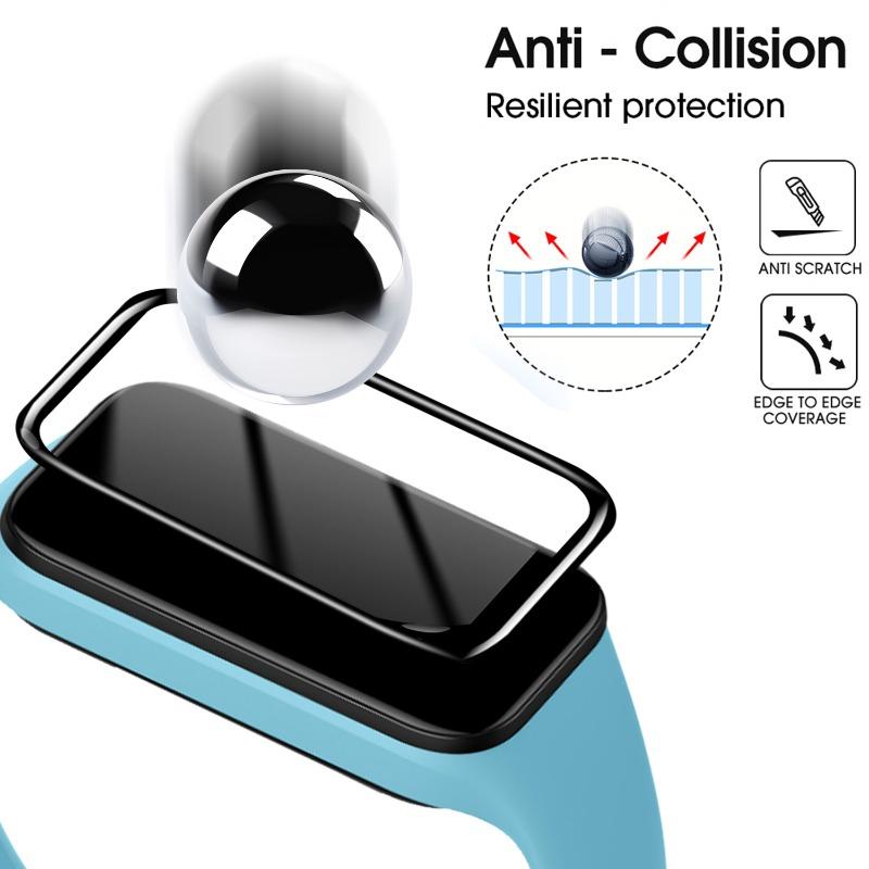 1-10PCS 9D Protective Soft Glass For Xiaomi Mi Band 9 Pro 9 active Screen Protector Soft Glass Film Anti-scratch Protective Film