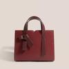 JIAERDI Sweet Cute Bow Handbag Women Retro Red Elegant Shoulder Bag Ladies Square Leather Large Capacity Crossbody Bag Chic 2025