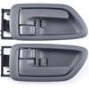 2Pcs Interior Door Handles Driver & Passenger Side For 2001-2007 Toyota Sequoia, 2000-2004 Avalon, 2004-2006 Tundra - Crew Cab ONLY - Four Full-Sized