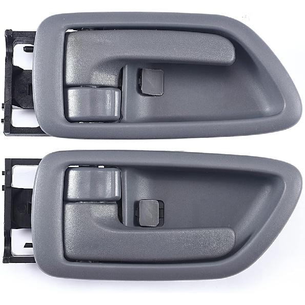 2Pcs Interior Door Handles Driver & Passenger Side For 2001-2007 Toyota Sequoia, 2000-2004 Avalon, 2004-2006 Tundra - Crew Cab ONLY - Four Full-Sized