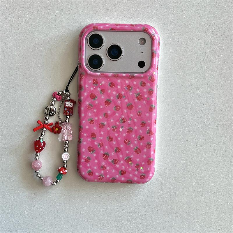 Rose Red Double-Layer Anti-Fall Phone Case for iPhone 14/13 and Apple 17/16/15 ProMax