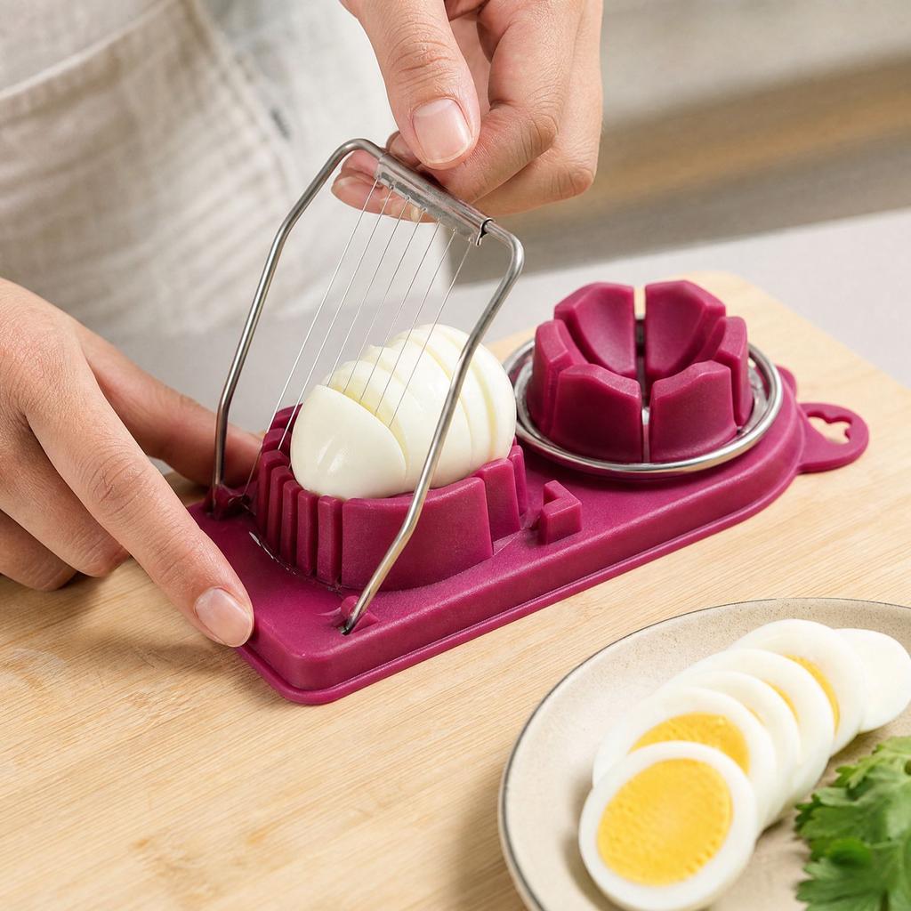 Multifunctional Egg and Divider Tool for Kitchen, Egg Cutter for Cooking and Baking Prep
