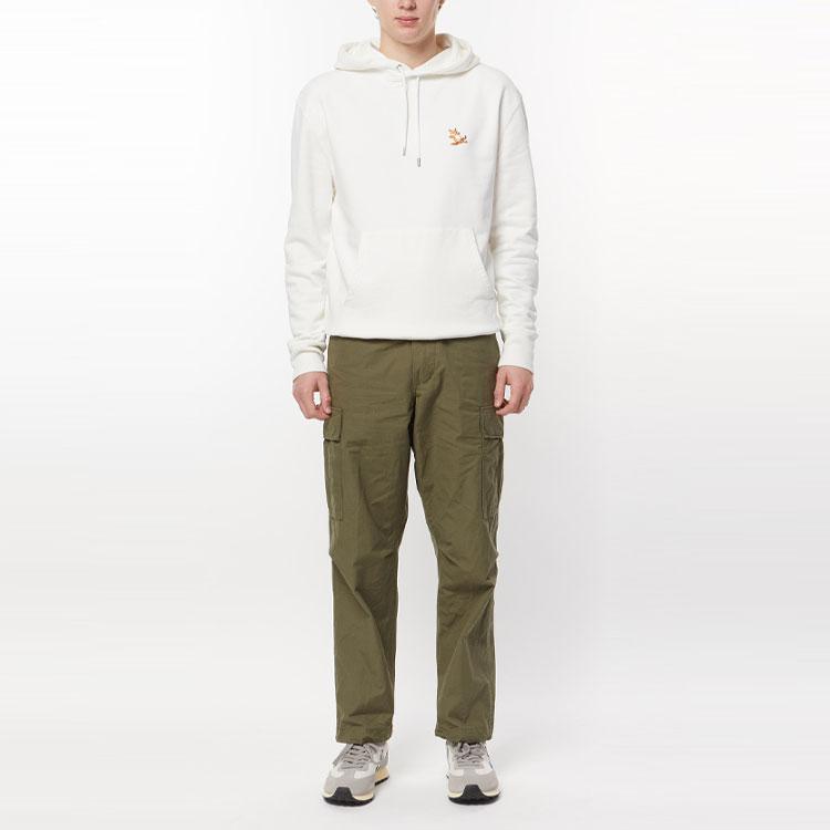 Maison Kitsune Ss22 Logo Fox Embroidery Drawstring Hoodie Unisex hoodies Ivory IU00355KM0001-P700