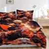 3pcs Naruto Bedding Set - Includes 1 Quilt Cover and 2 Pillowcases, Comfortable Bedding with Stylish Design for Bedroom F049