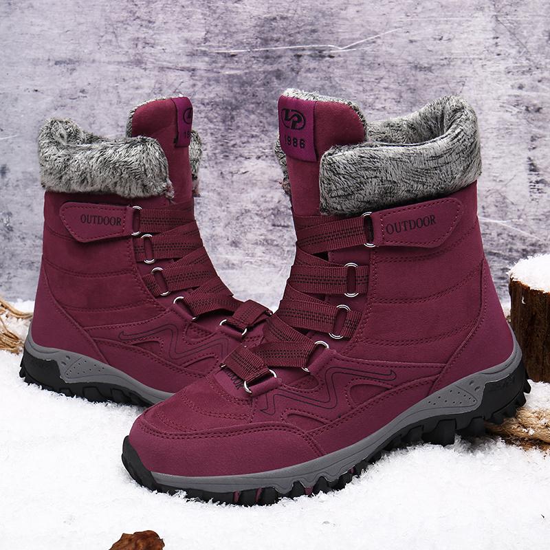 Winter Boots Waterproof Outdoor Women Boots Ankle Snow Boots High Women Footwear