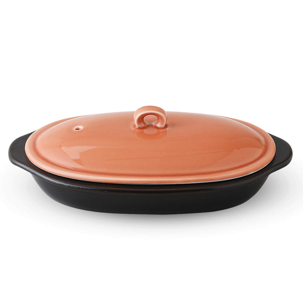 

Arita Ware Microwaveable Oval Light Red