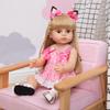 KEIUMI 55cm Beautiful Reborn Boneca Silicone Full Silicone Baby Girl Vinyl Doll Realistic Children's Day Gifts Bed Time Playmate