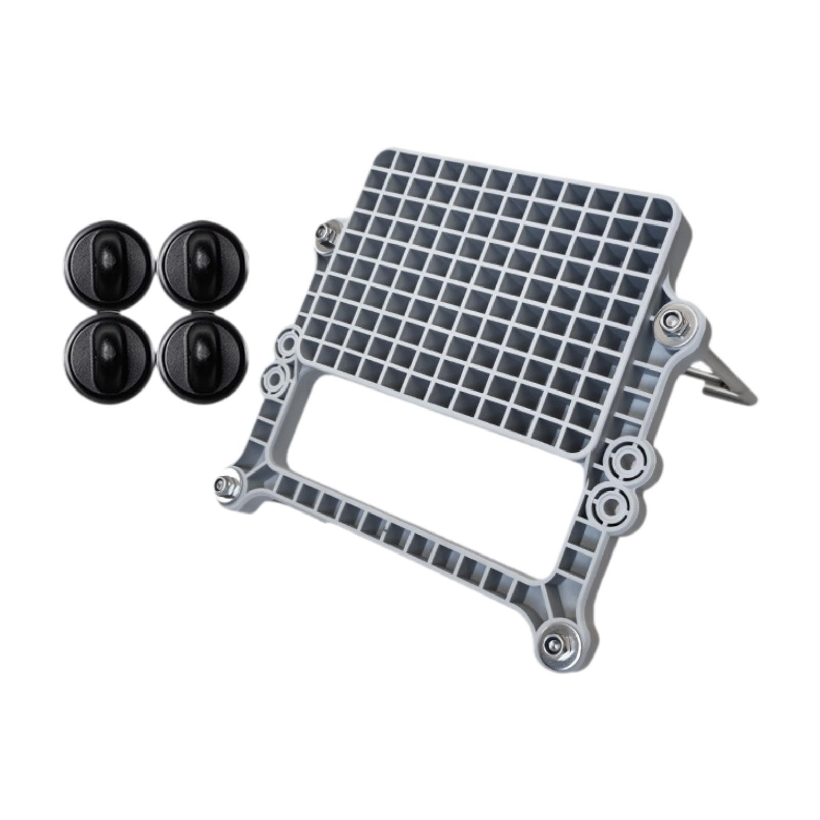 

Boat Motor Mount Bracket Set High Reliability with 4Pcs Bases Inflatable Boat Accessory for Fishing Kayaks Rubber Dinghies